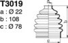 DEPA T3019 Bellow Set, drive shaft